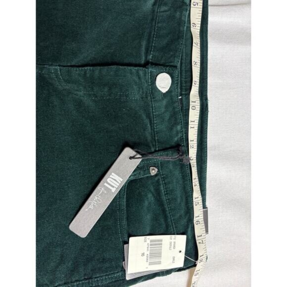 Kut From The Kloth Catherine Boyfriend Emerald Green Corduroy Jeans Sz 16 NWT - Picture 7 of 12